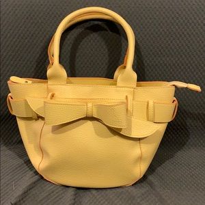 Mainstreet Collection Yellow Faux Leather Purse
